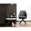 Стул SIGNAL HUGO Brego 18 темно-серый/черный, поворотный